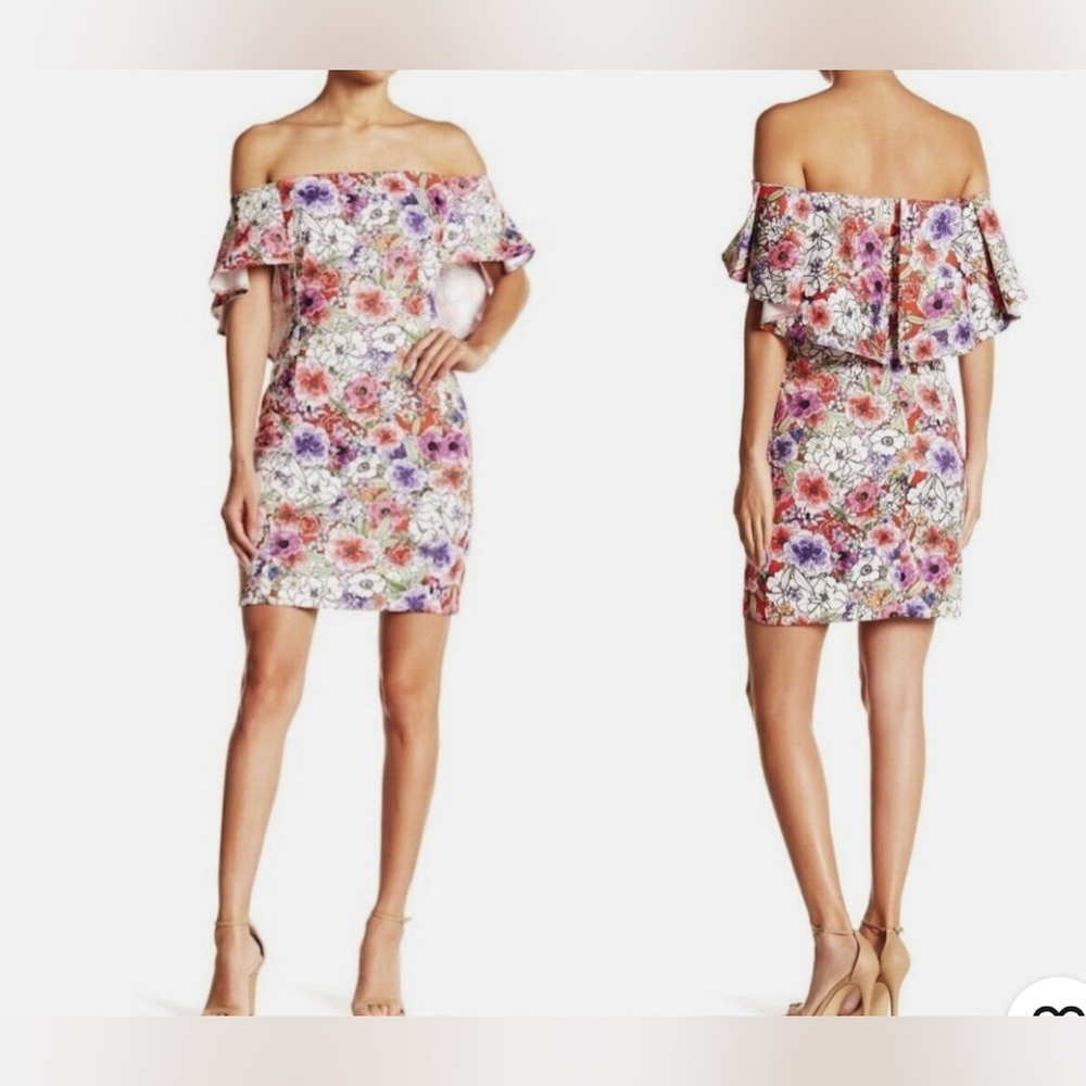 Alexia Admor Floral Off-Shoulder Dress